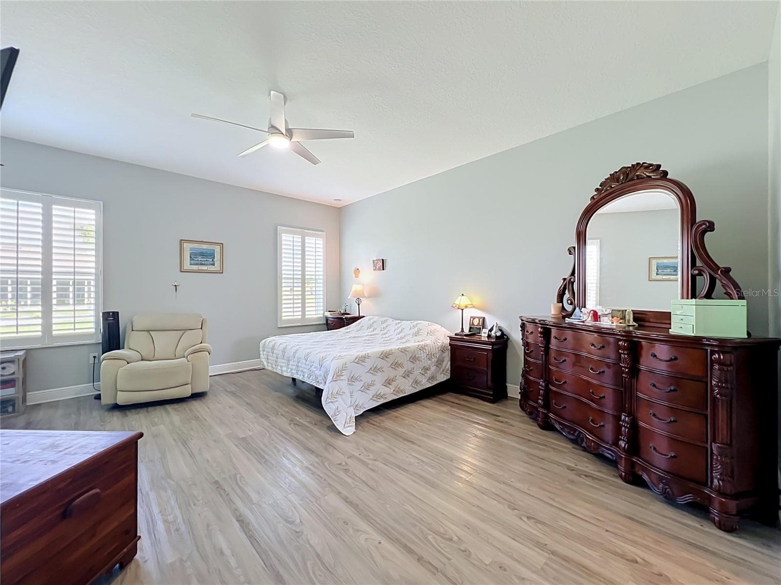 Master suite with french doors to the lanai - 2595 JOLENA DR, MELBOURNE