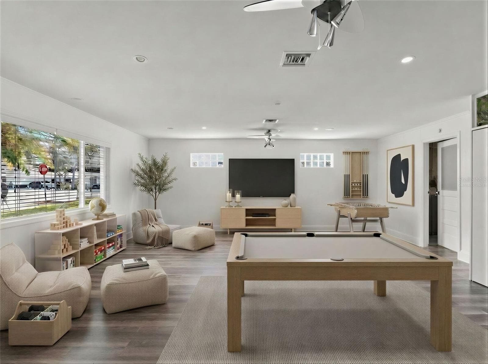 Bonus Room Virtually Staged as Game room - 1231 NEWPORT AVE, LAKELAND