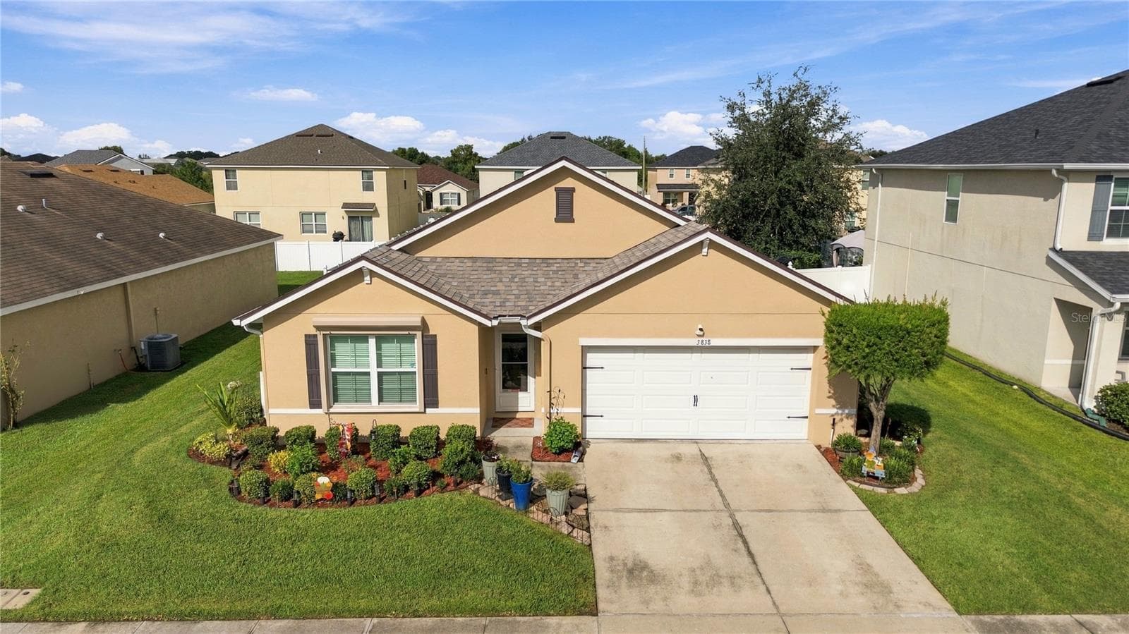 Front aerial view - 3838 CRYSTAL DEW ST, PLANT CITY