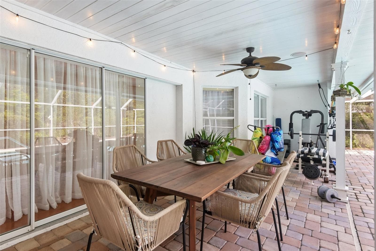 Large covered patio area! - 3503 OAK CLUB CT, PLANT CITY