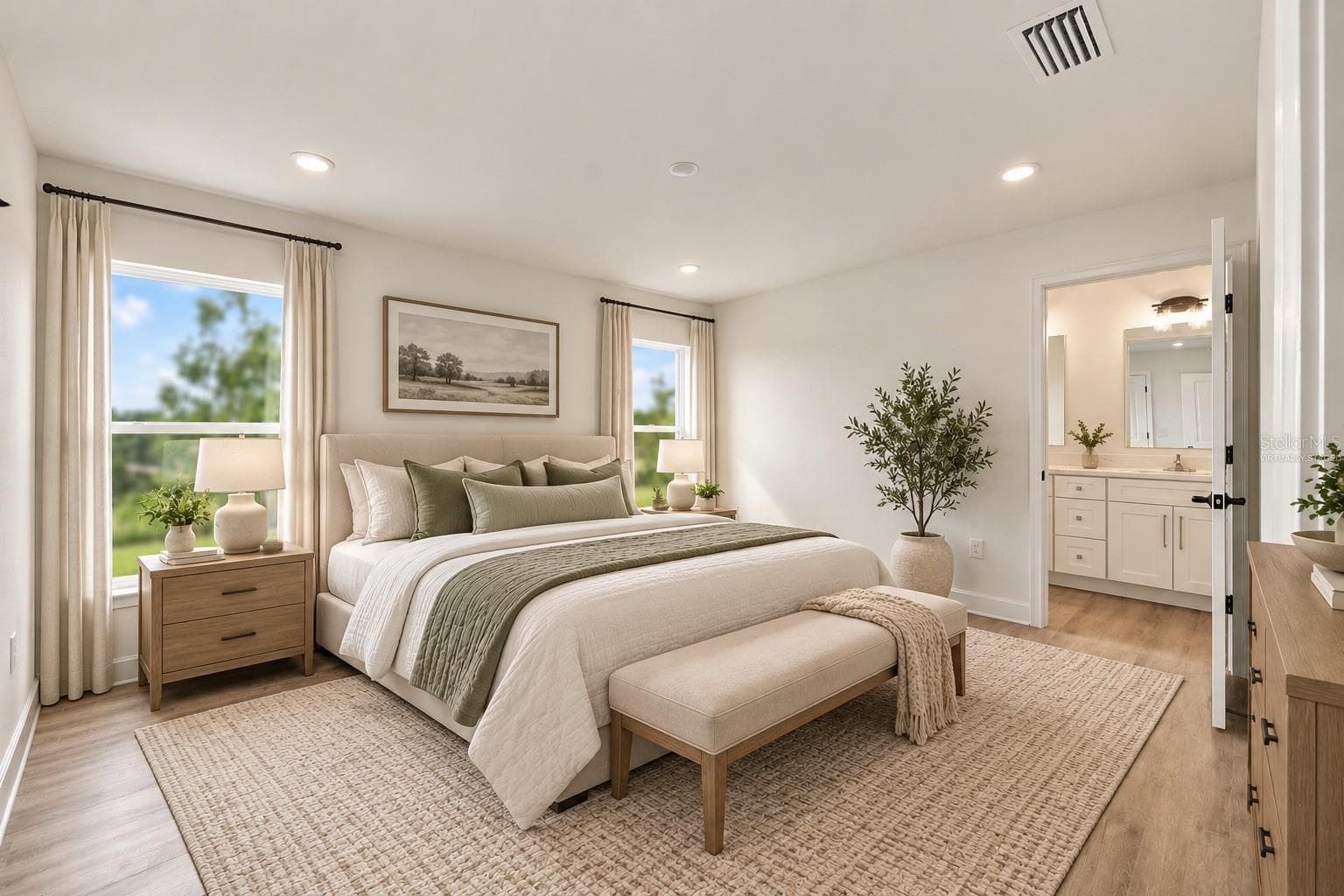 Virtually stagedPrimary bedroom - 13041 SCISSORBILL AVE, WEEKI WACHEE