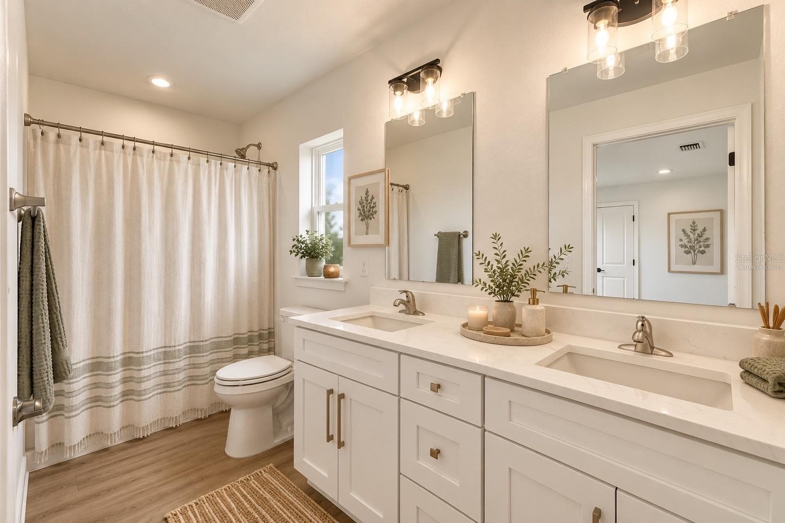 Virtually stagedPrimary bathroom - 13041 SCISSORBILL AVE, WEEKI WACHEE