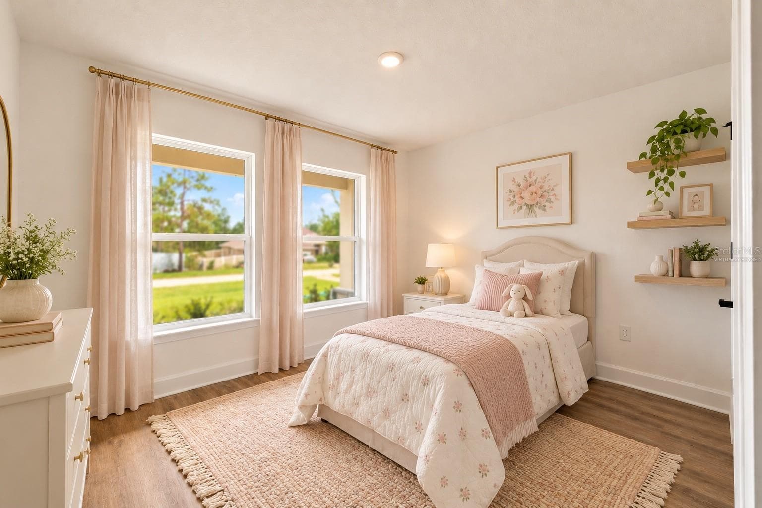 Virtually stagedBedrom #2 - 13041 SCISSORBILL AVE, WEEKI WACHEE