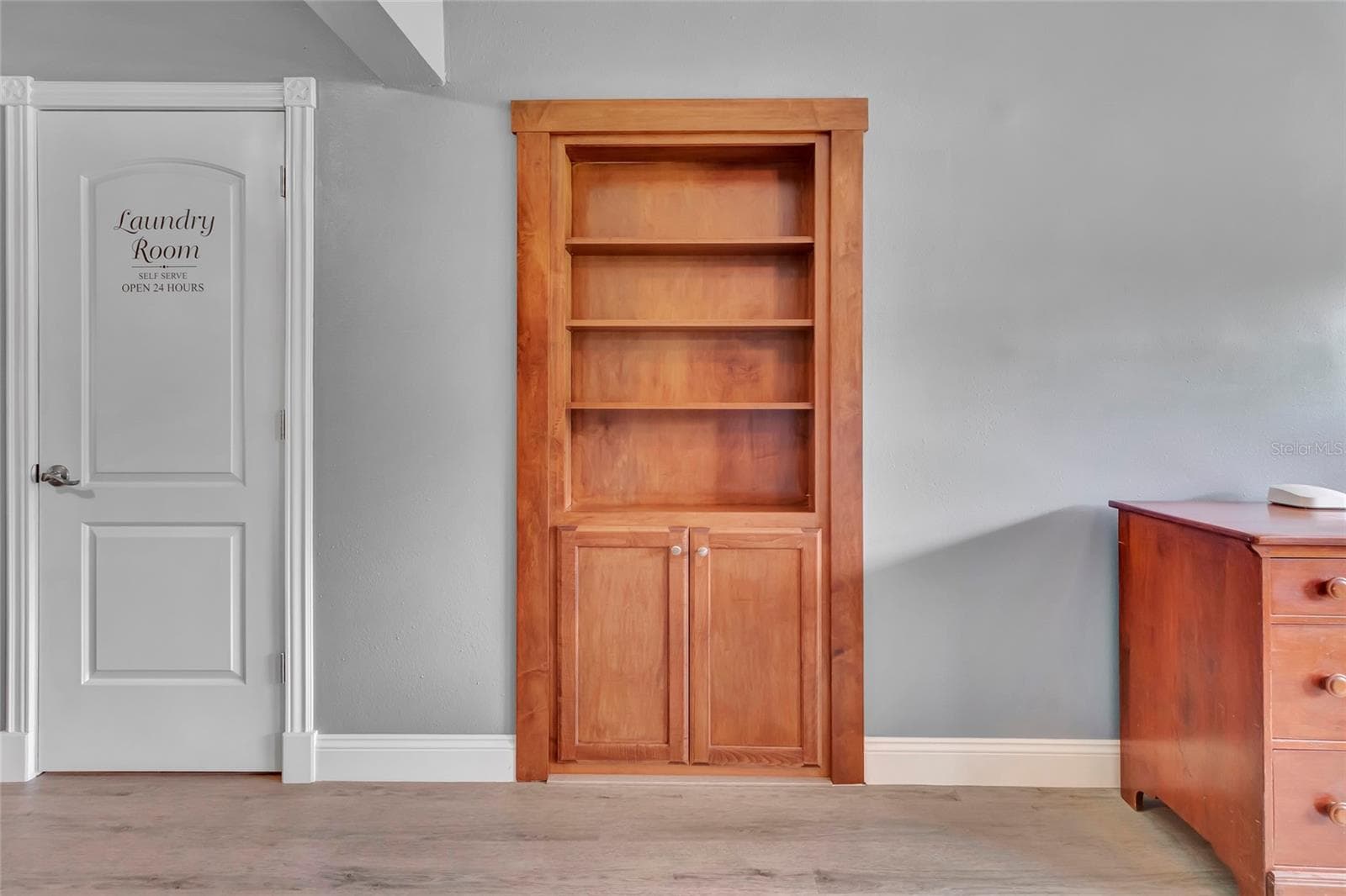 bookcase or door? - 2923 JUNCTION RD, ZELLWOOD