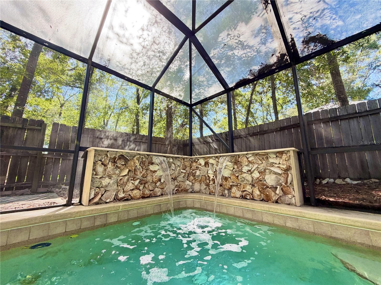 Pool with Two Waterfalls - 11512 NW 13TH LN, GAINESVILLE