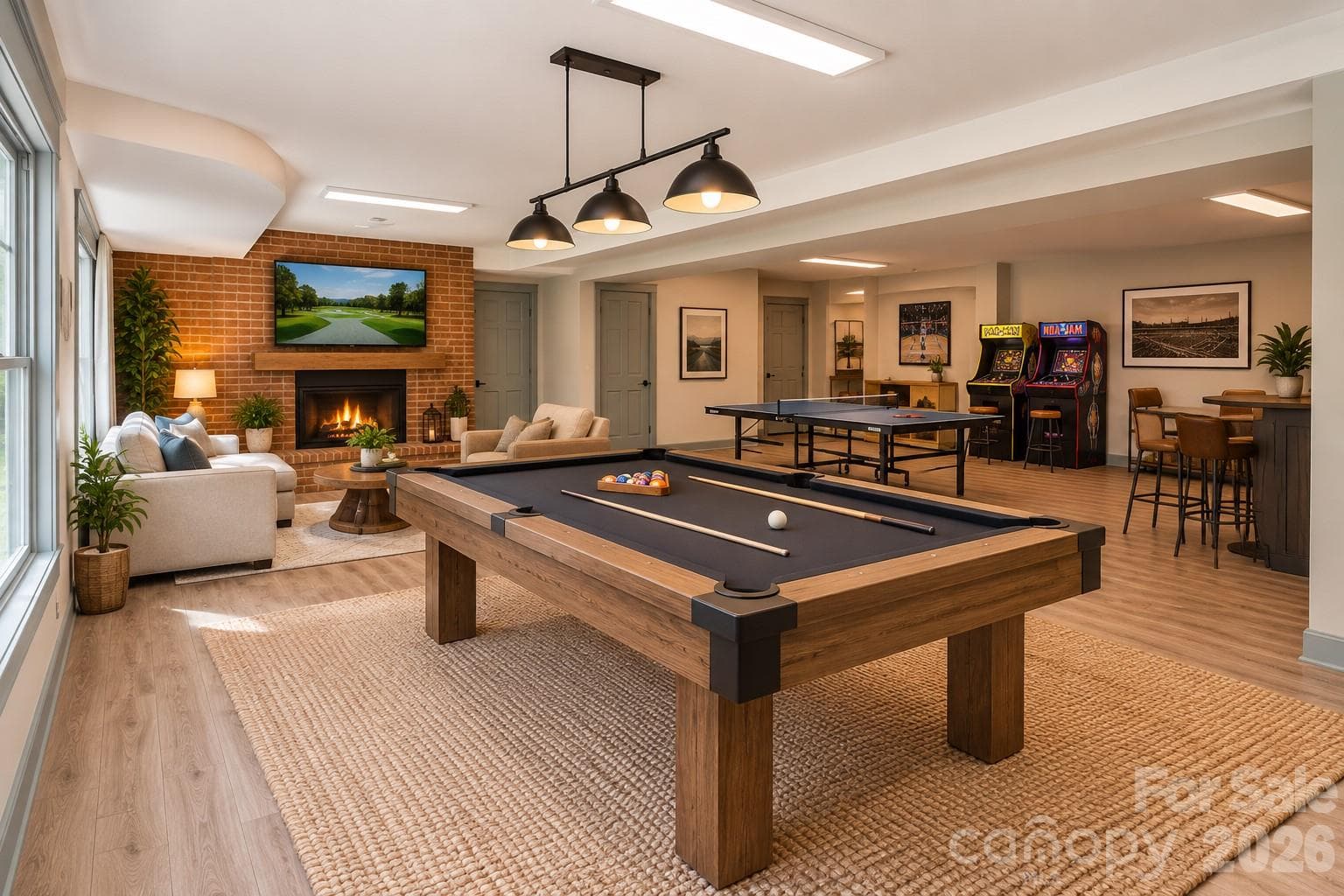 This expansive, versatile basement offers the perfect flex space, ideal for use as a playroom, home office, workout area, or customized recreational space. - 7400 Oakwood Lane, Charlotte