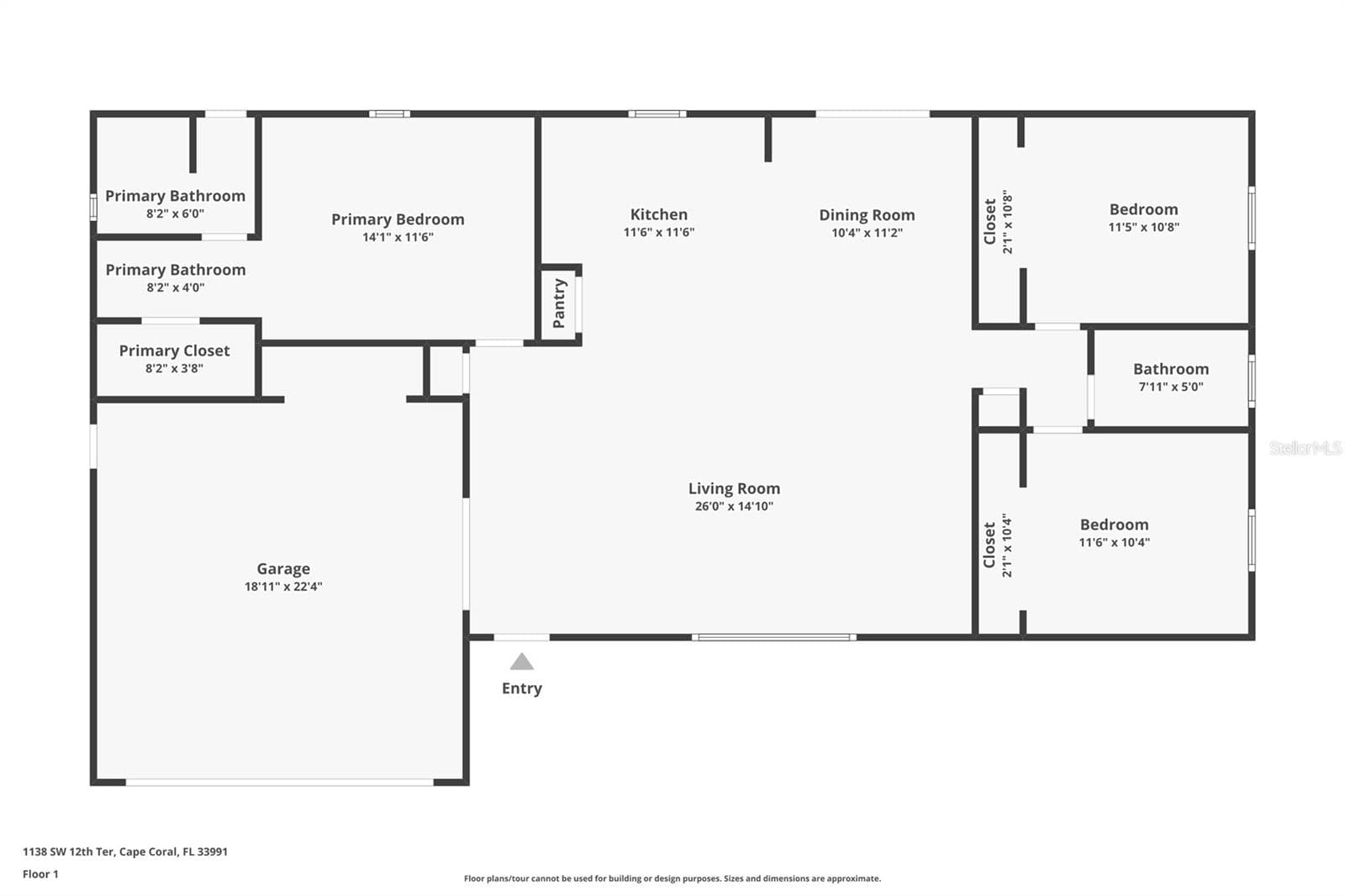 Single Family Residence at 1138 SW 12TH TER, CAPE CORAL, photo 3 of 38