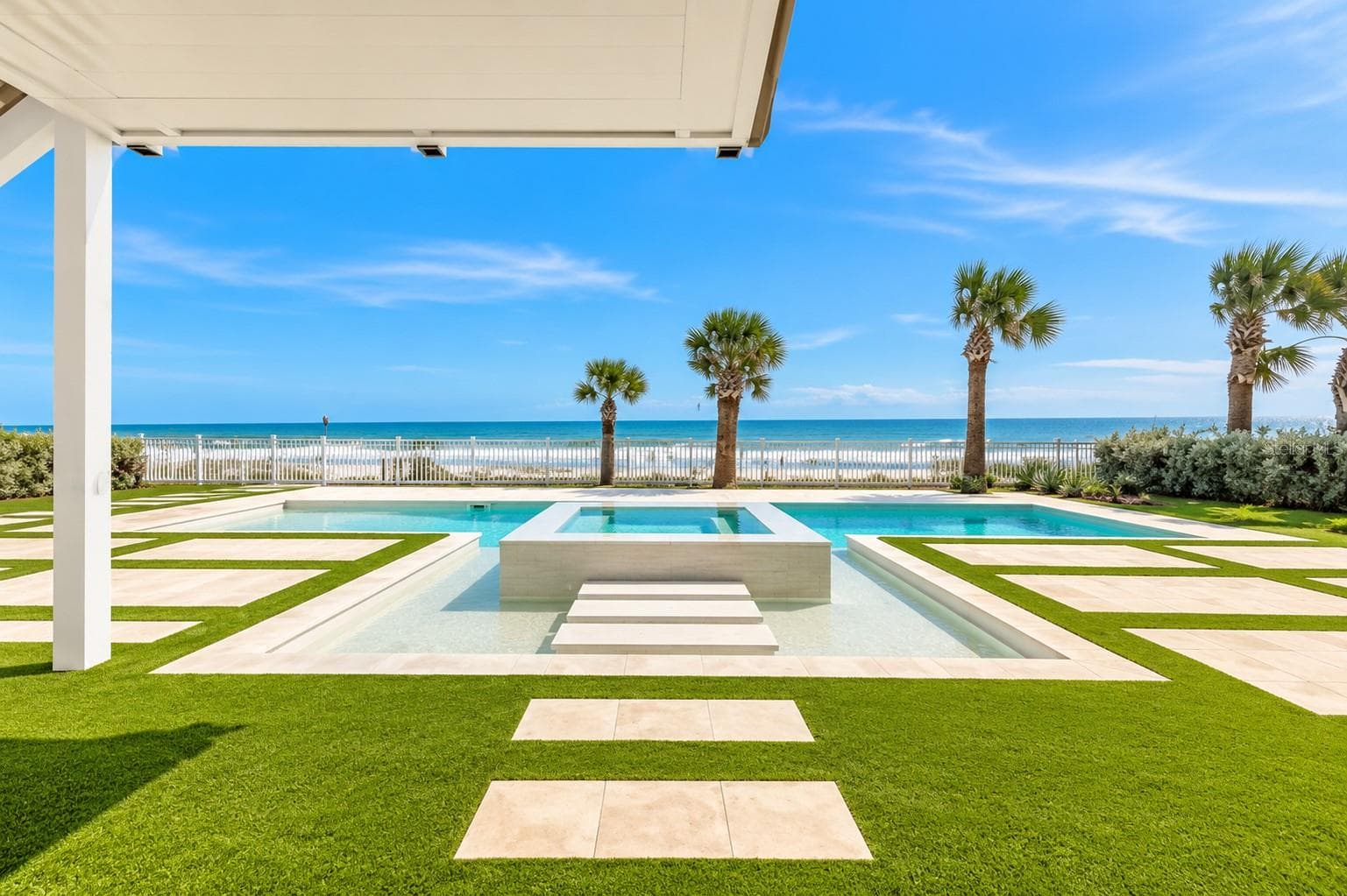 Backyard Pool & Spa - 4643 VAN KLEECK DR, NEW SMYRNA BEACH