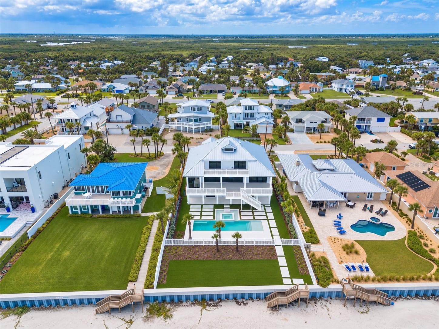 Aerial East Elevation - 4643 VAN KLEECK DR, NEW SMYRNA BEACH