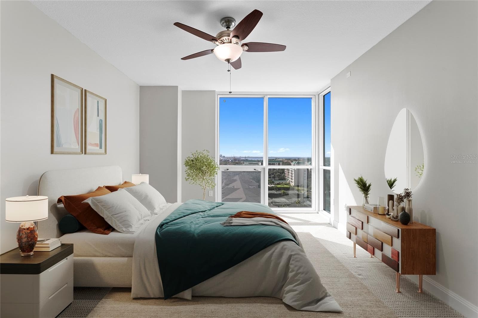 Virtually staged primary suite - 450 KNIGHTS RUN AVE #1004, TAMPA