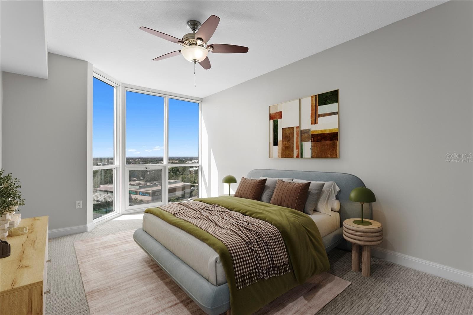 Virtually staged secondary bedroom - 450 KNIGHTS RUN AVE #1004, TAMPA