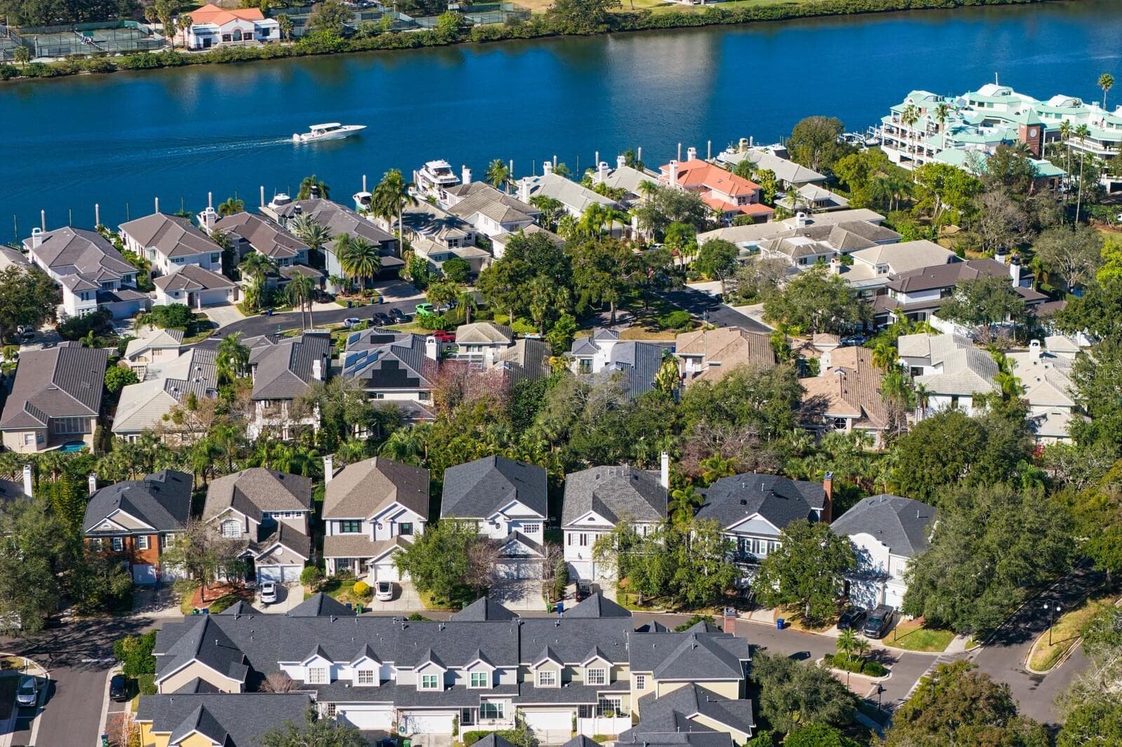 Aerial View of Home - 908 HARBOUR BAY DR, TAMPA