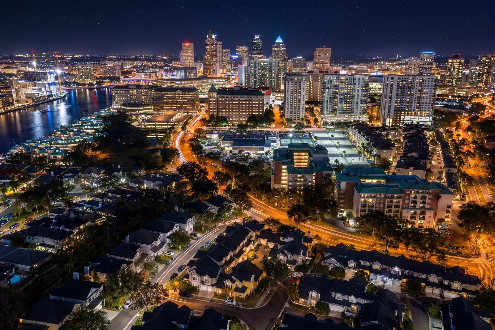 Tampa at Night - 908 HARBOUR BAY DR, TAMPA
