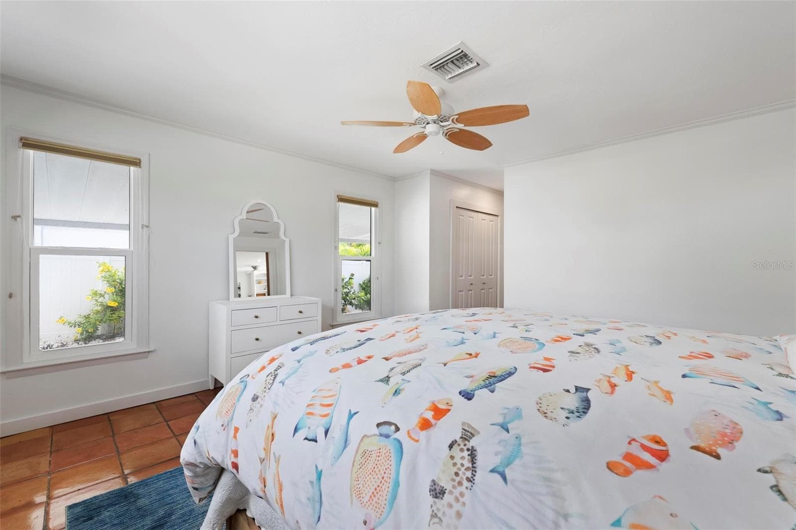 Primary bedroom with newly remodeled bathroom. - 503 65TH ST, HOLMES BEACH
