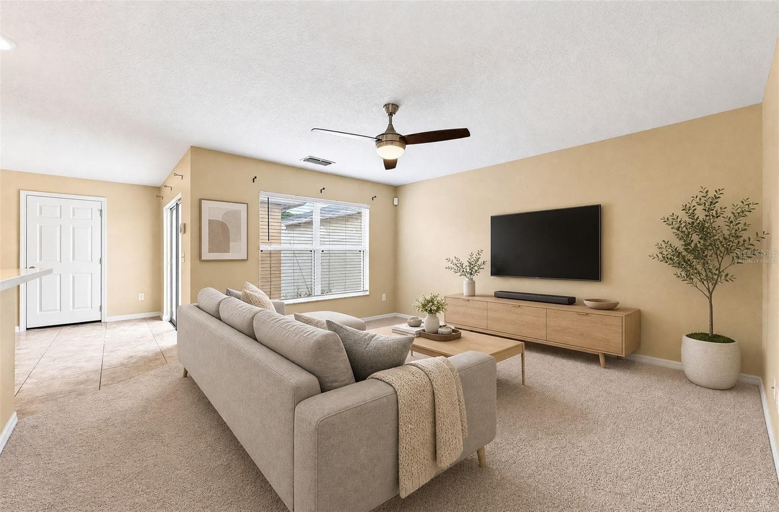 Open living area. Virtually Staged. - 2564 ABEY BLANCO DR, ORLANDO