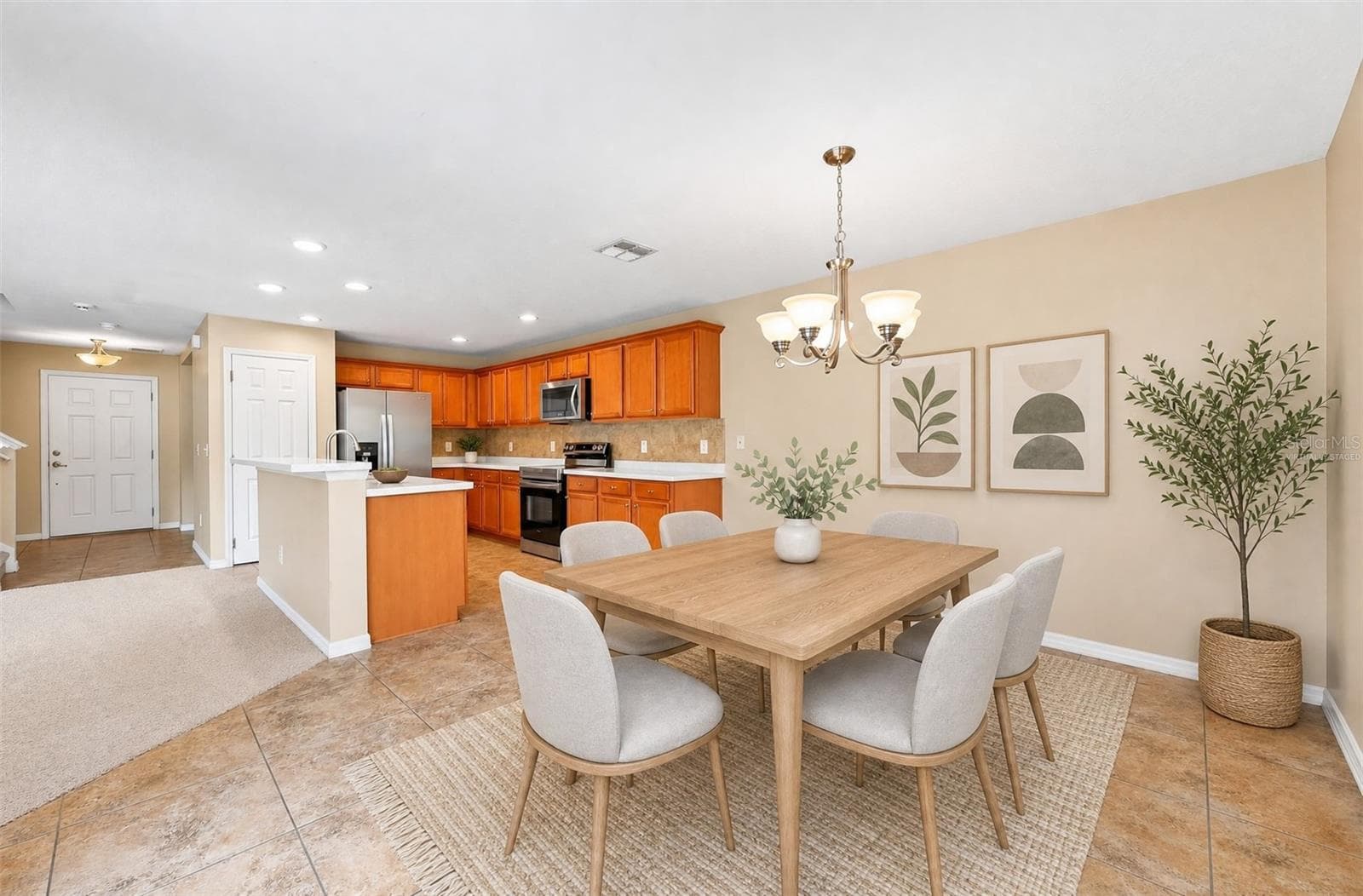 Dining Area. Virtually Staged. - 2564 ABEY BLANCO DR, ORLANDO