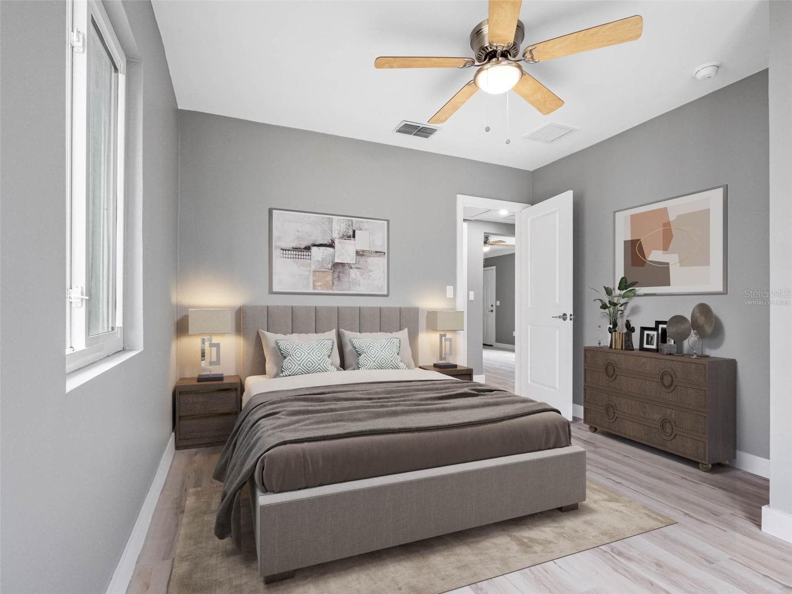 Virtually staged bedroom - 540 80TH AVE, ST PETE BEACH
