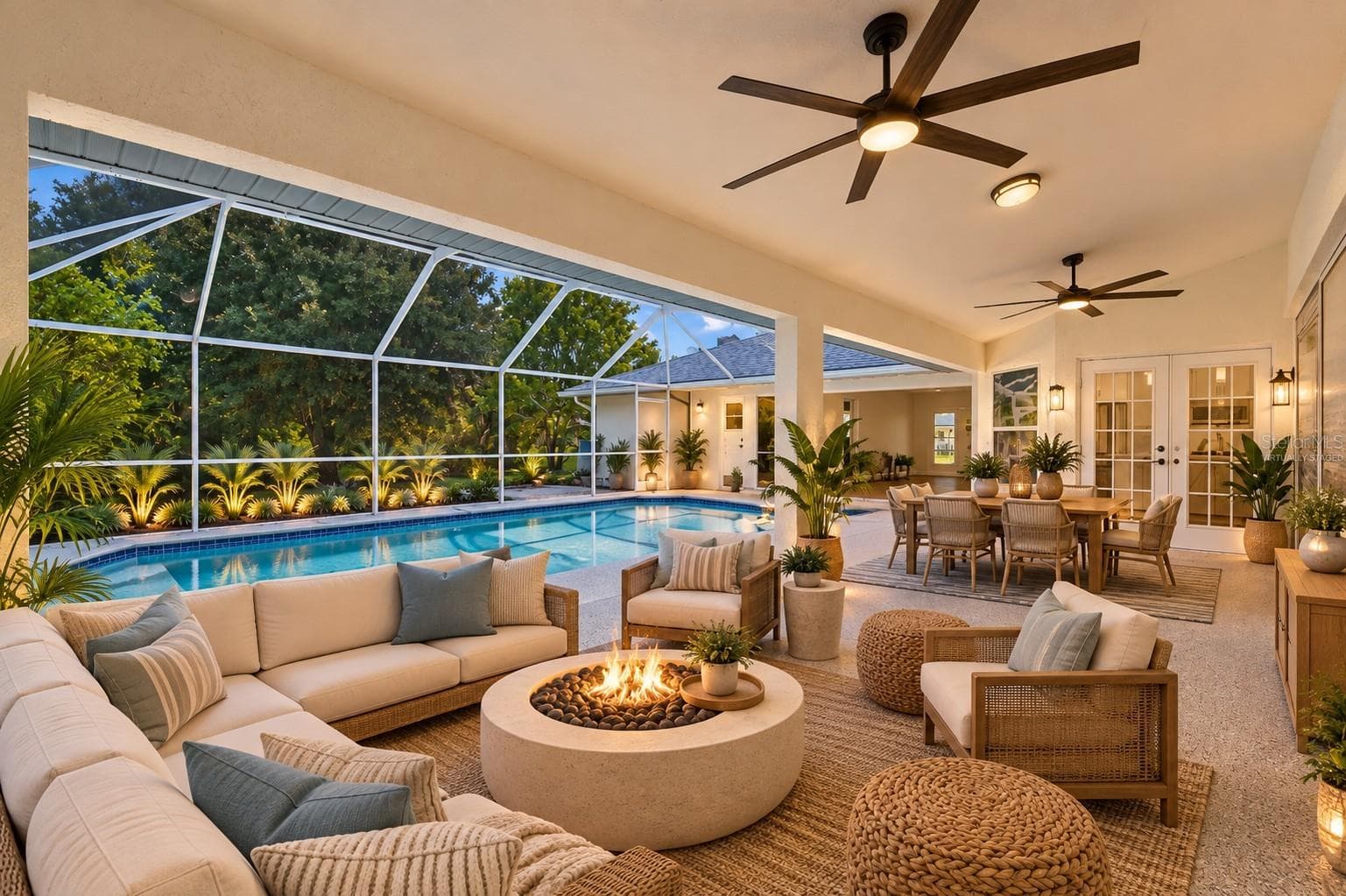 Virtually staged lanai - 27334 ORURO DR, PUNTA GORDA