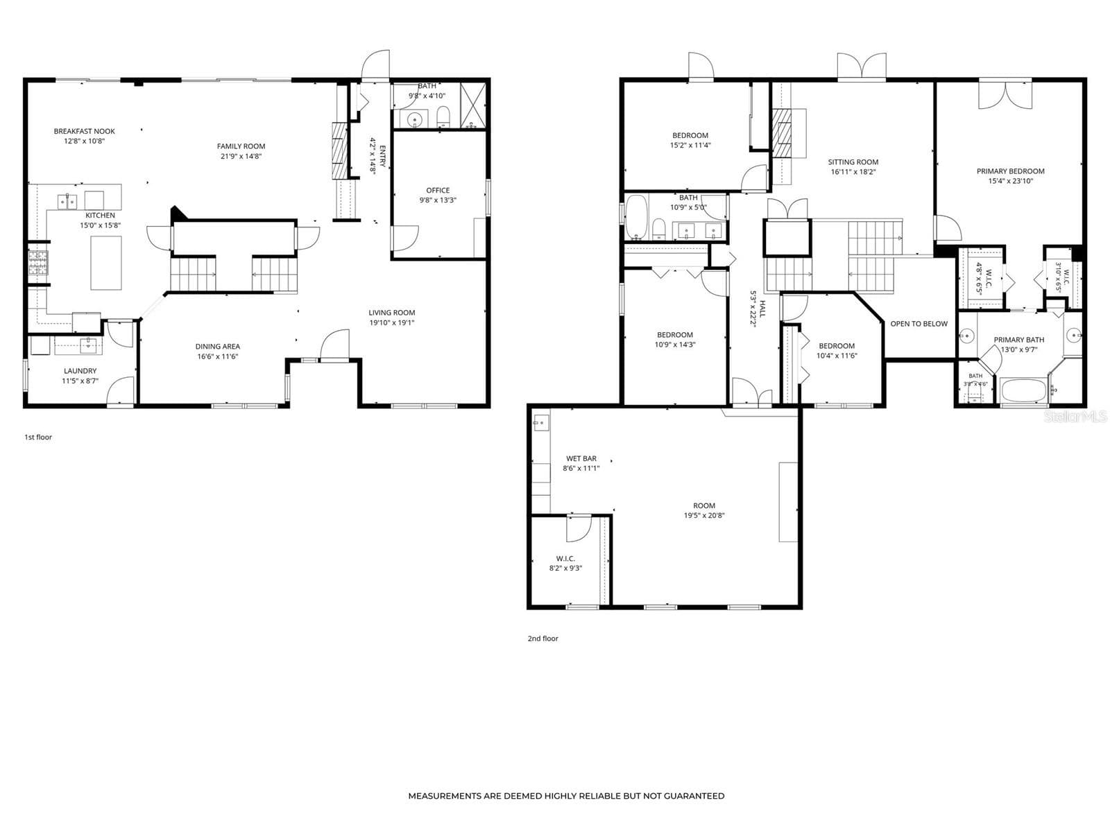 Floor plans showing both levels of the home. - 2109 WEMBLEY PL, OVIEDO