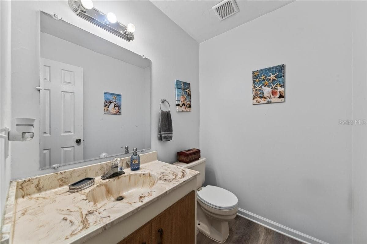 Unit 843 downstairs half bath - 841 E 14TH AVE, NEW SMYRNA BEACH