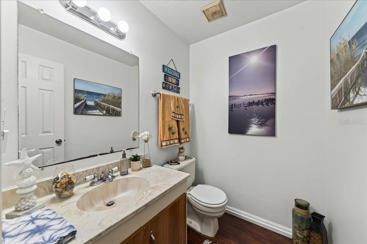Unit 847 downstairs half bath - 841 E 14TH AVE, NEW SMYRNA BEACH