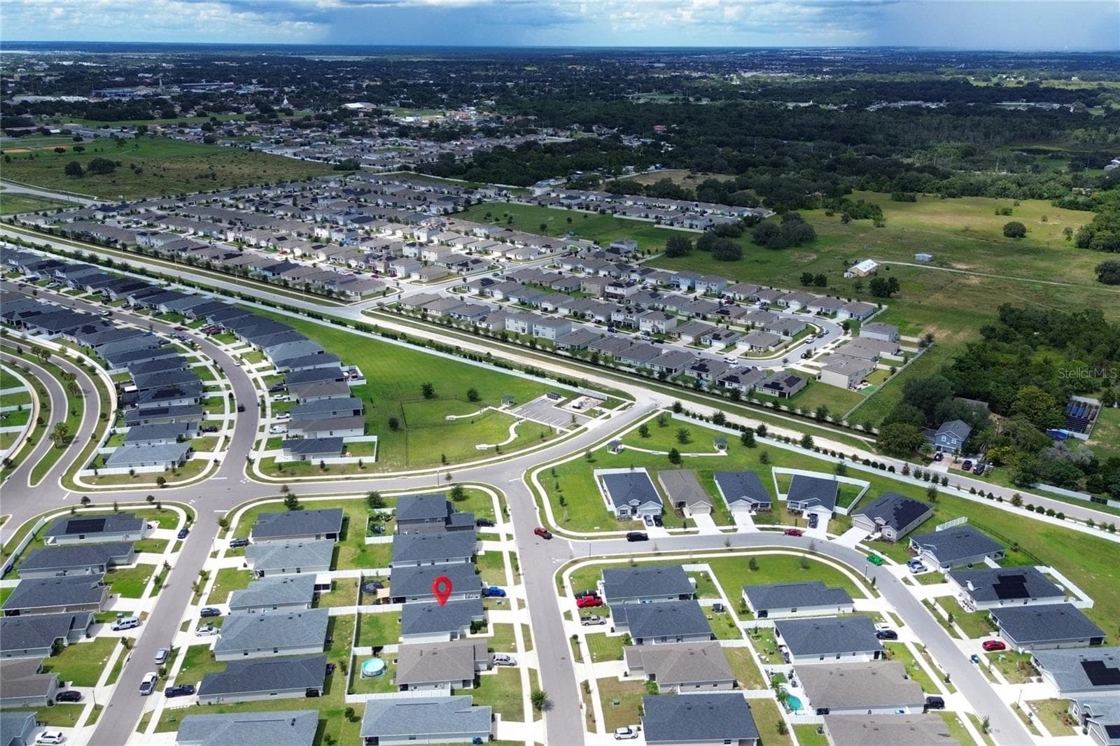 AERIAL VIEW - 2014 DEXTER ST, HAINES CITY
