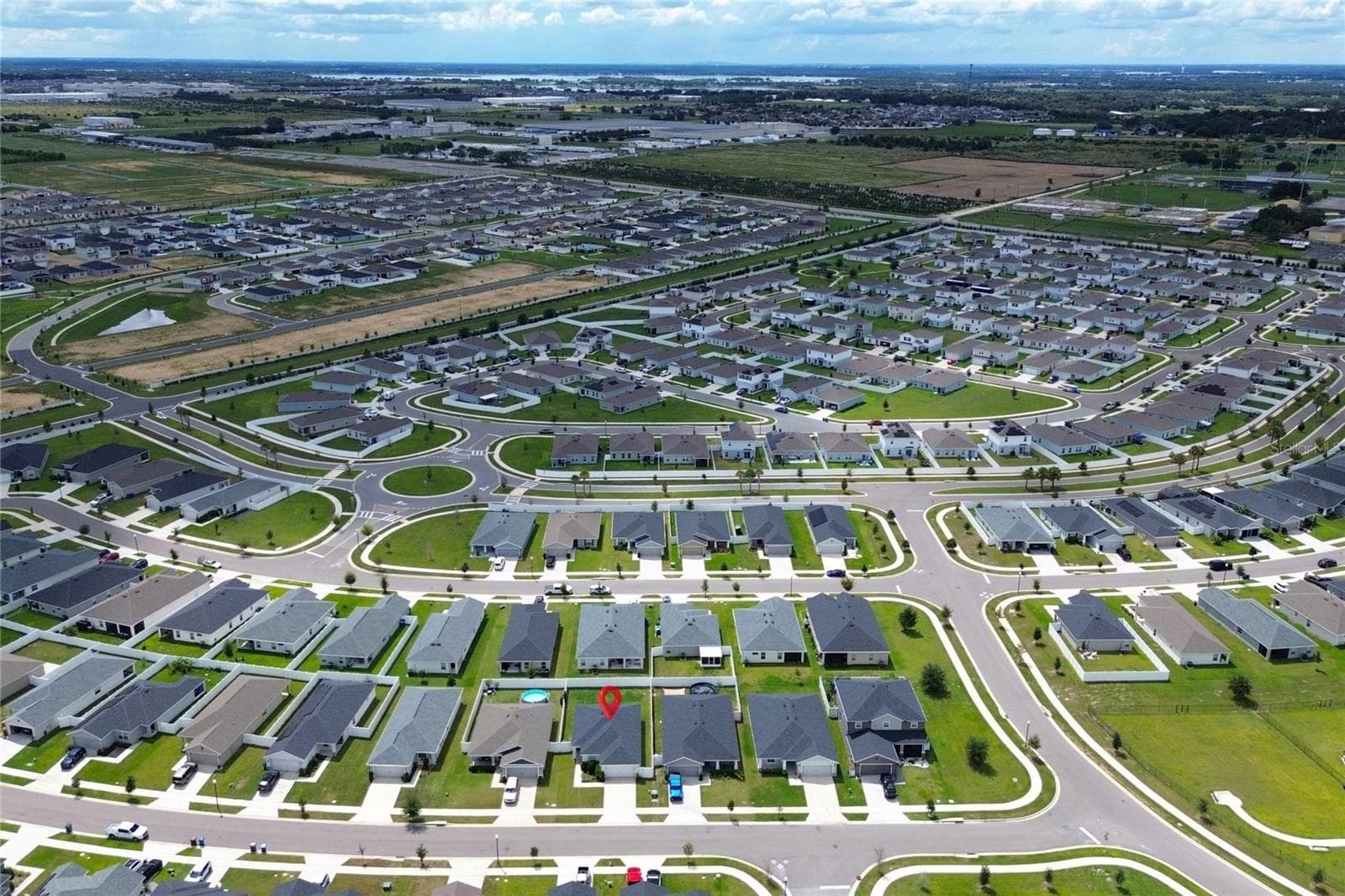 FRONT AERIAL VIEW. - 2014 DEXTER ST, HAINES CITY