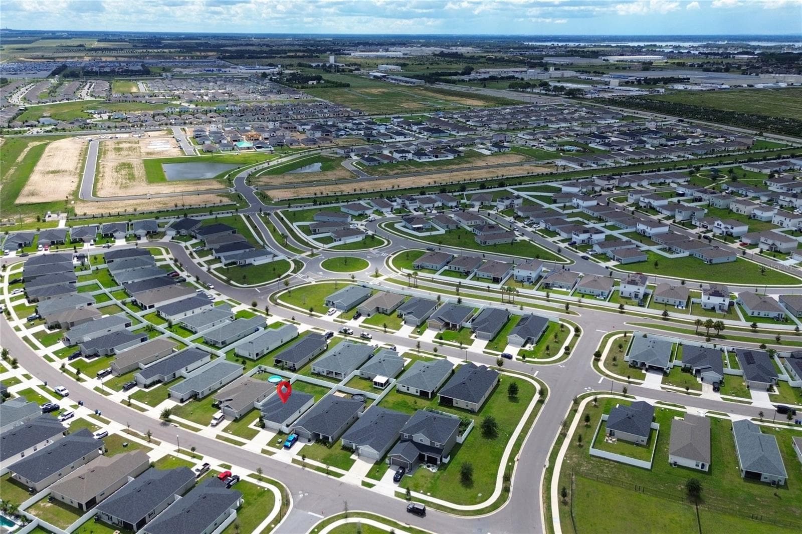 AERIAL VIEW FRONT/RIGHT. - 2014 DEXTER ST, HAINES CITY