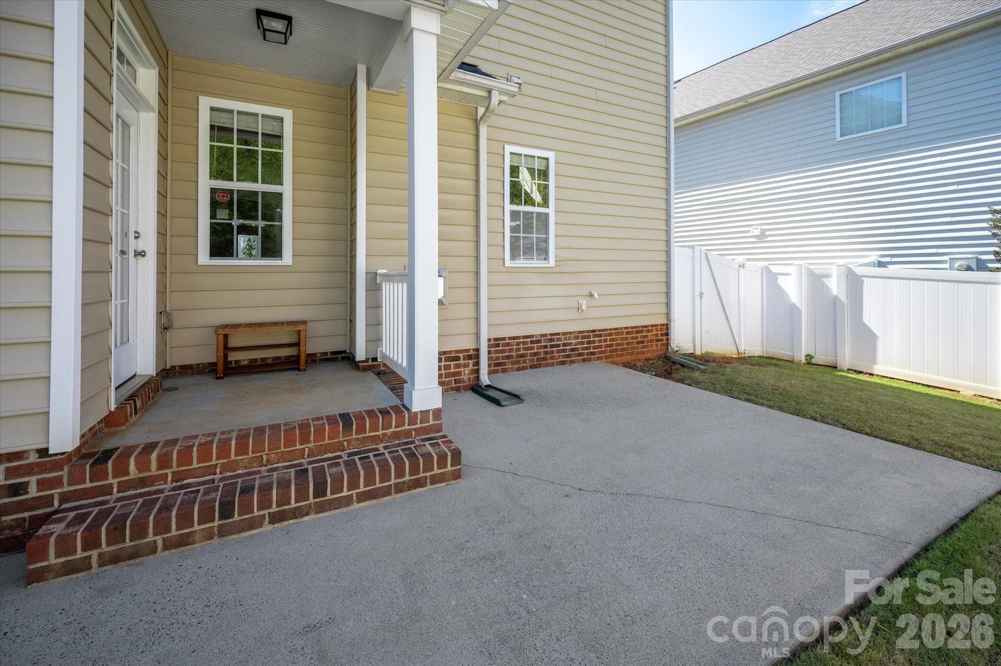 Rear patio - 10431 Alvarado Way, Charlotte