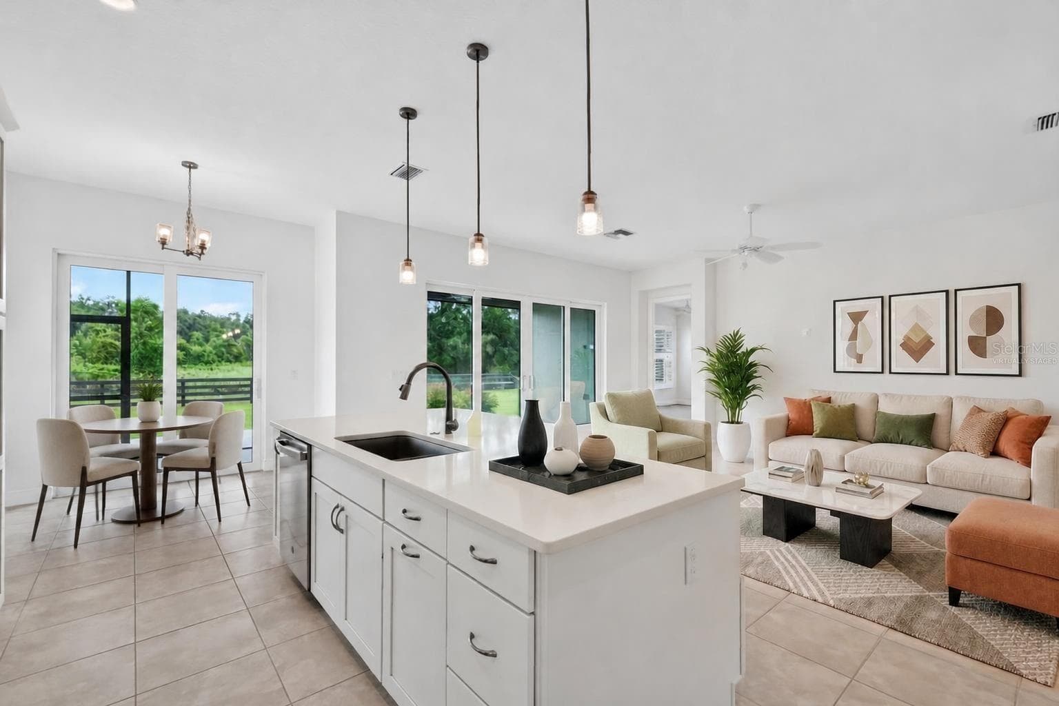 Kitchen and Dinette-Virtually Staged - 654 SHIVERS LOOP, THE VILLAGES