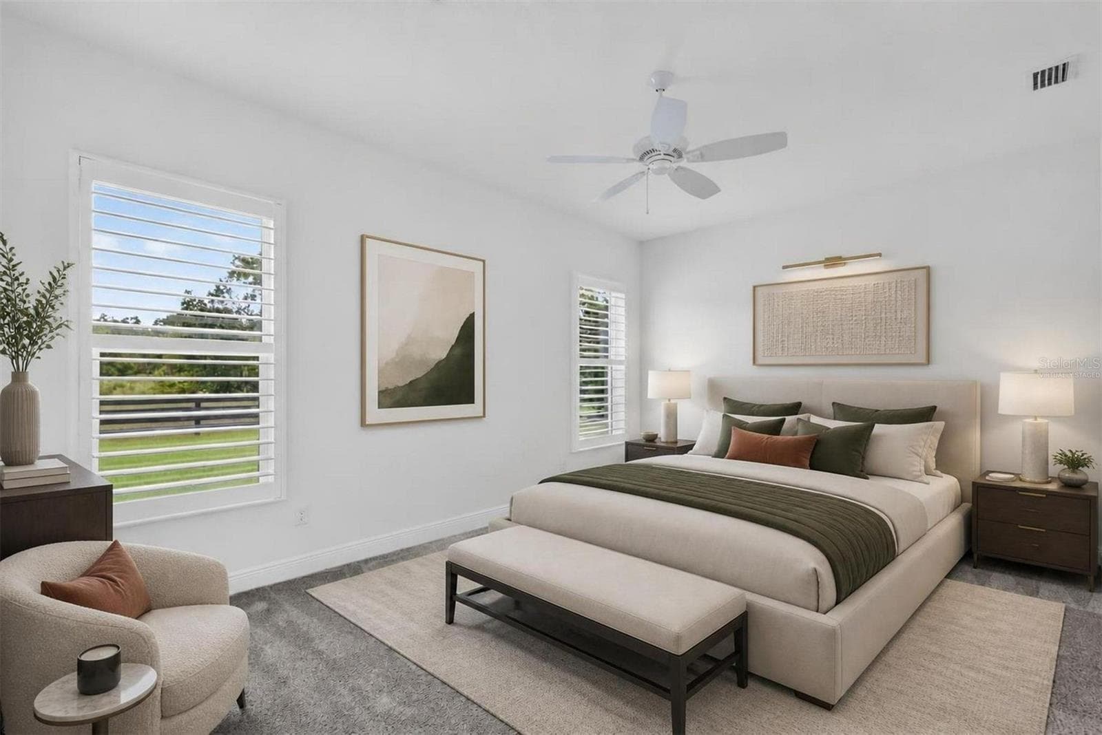 Primary Bedroom-Virtually Staged - 654 SHIVERS LOOP, THE VILLAGES