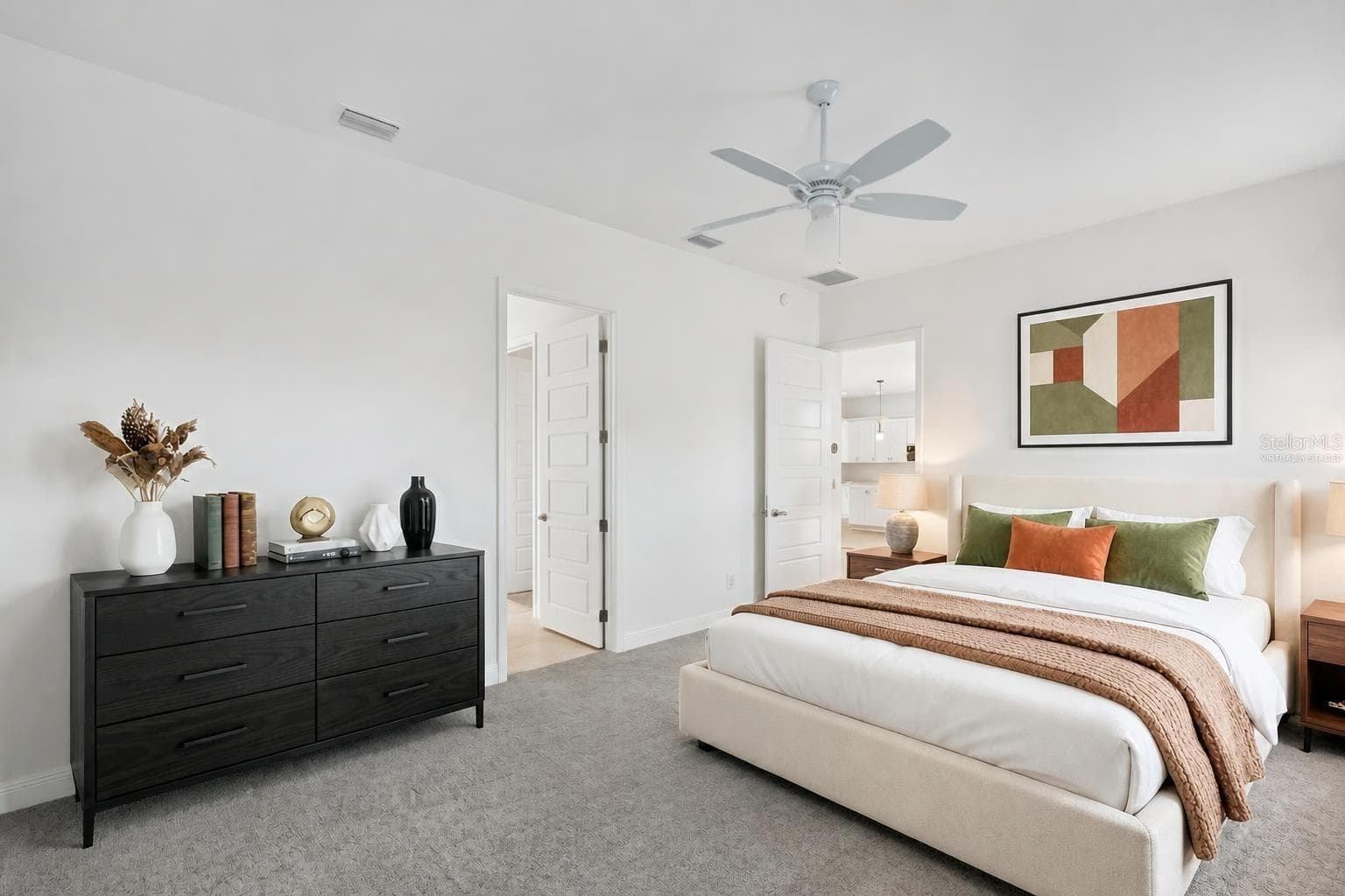 Primary Bedroom-Virtually Staged - 654 SHIVERS LOOP, THE VILLAGES