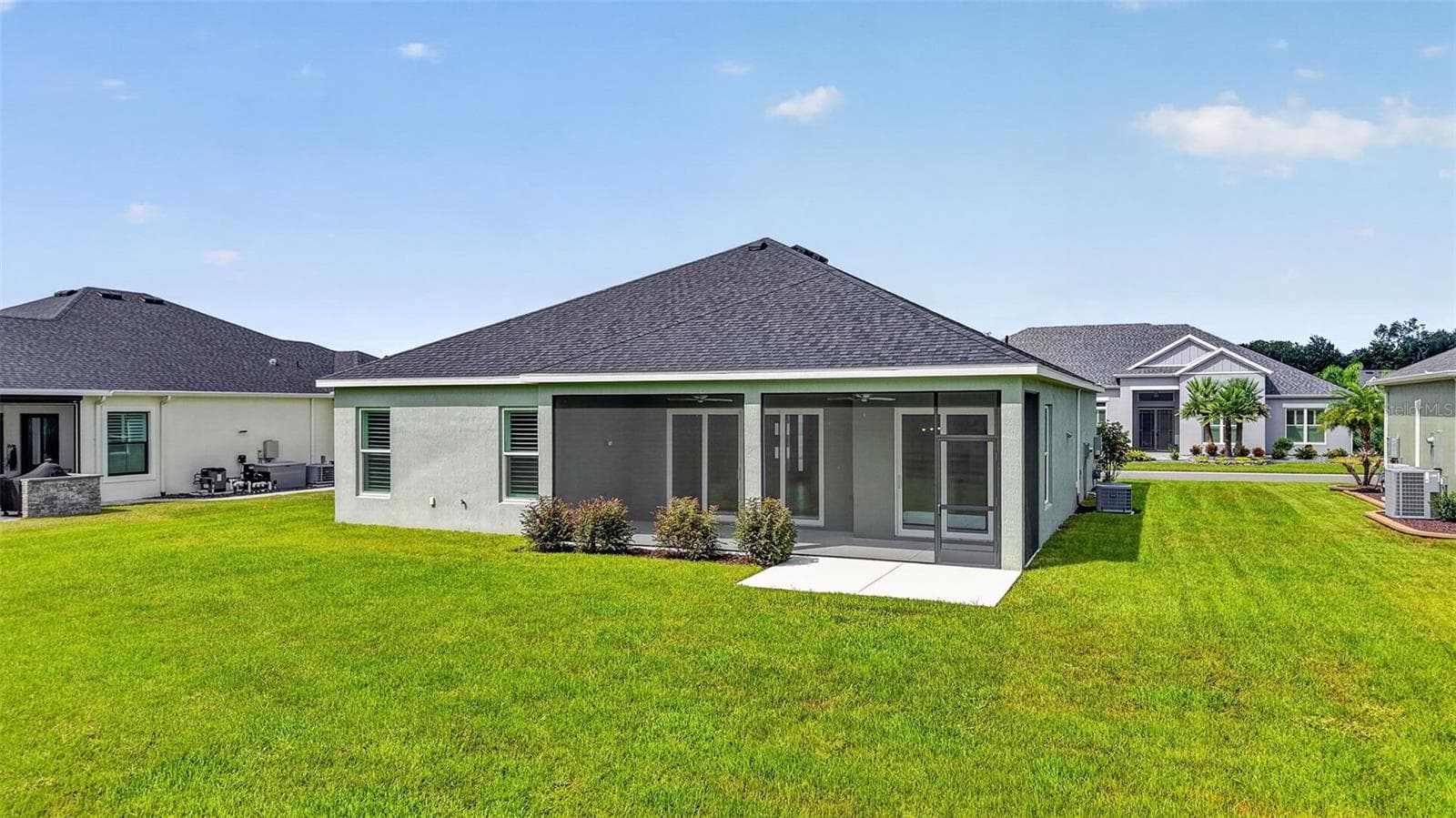 Rear and Side Elevation with Spacious Rear Yard and ROOM FOR A POOL! - 654 SHIVERS LOOP, THE VILLAGES