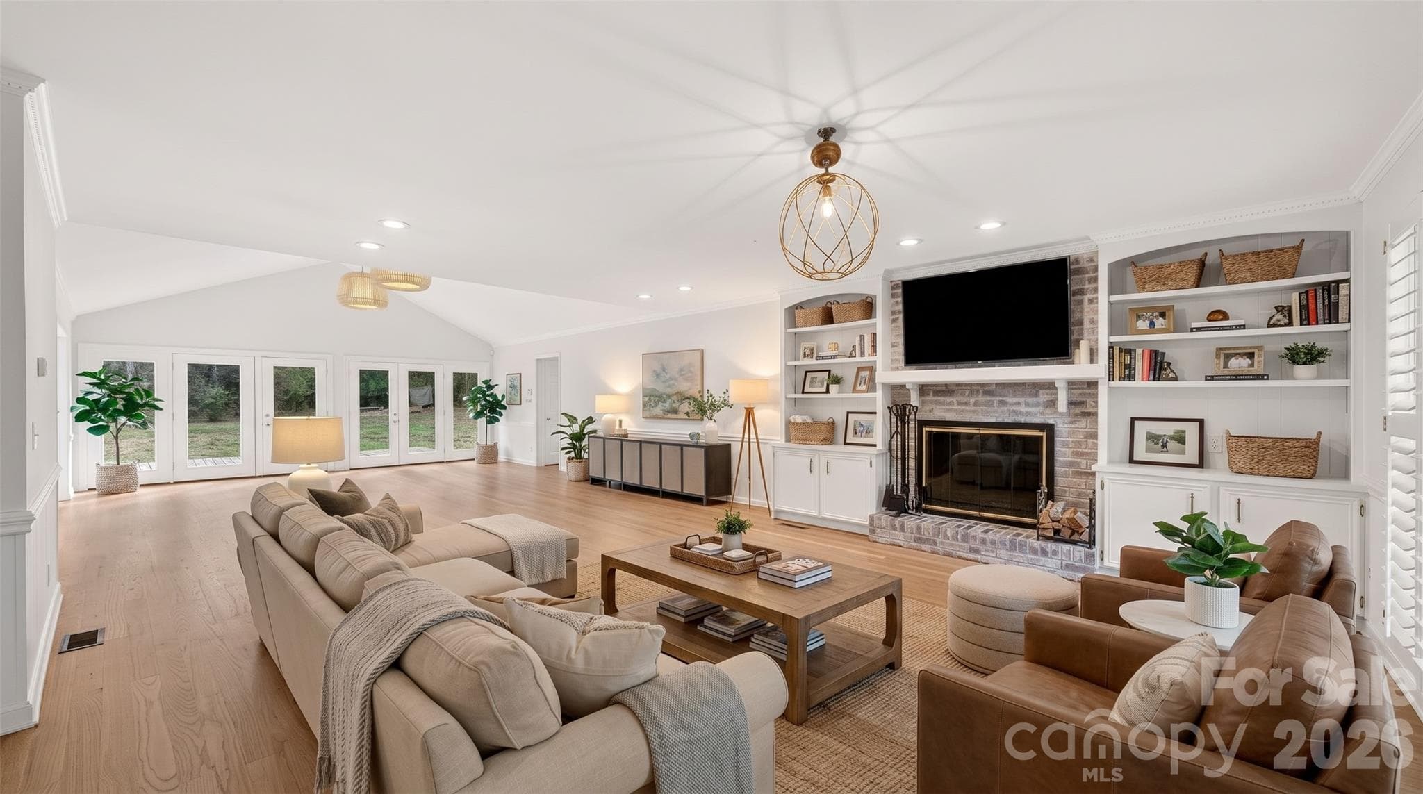 Virtually Staged Great Room - 4509 Mullens Ford Road, Charlotte