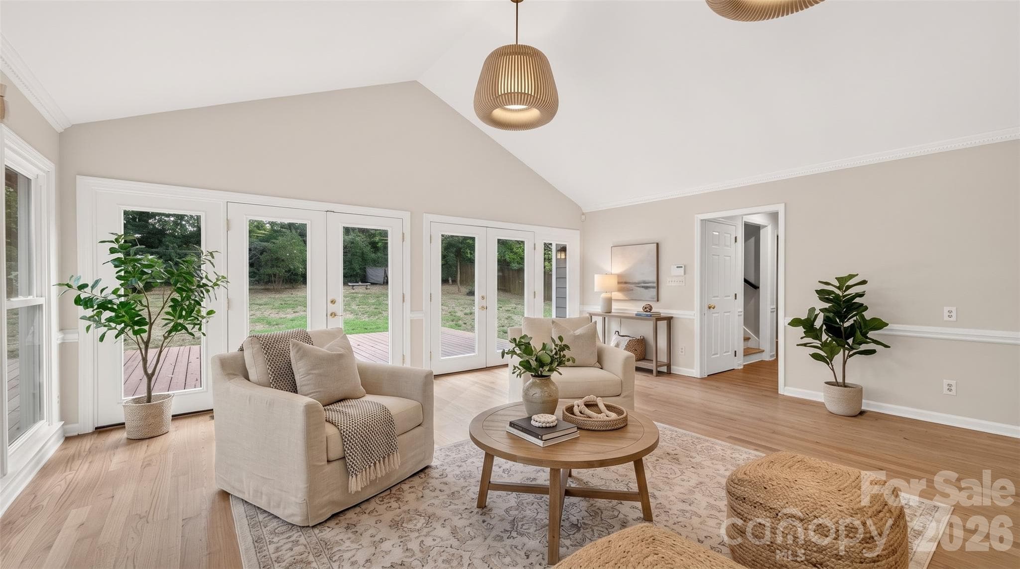 Virtually Staged Great Room - 4509 Mullens Ford Road, Charlotte