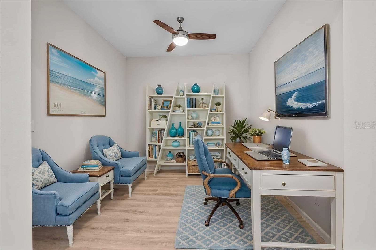 Virtually Staged - Open Office/Bonus Room - 466 MARGARITAVILLE AVE, DAYTONA BEACH