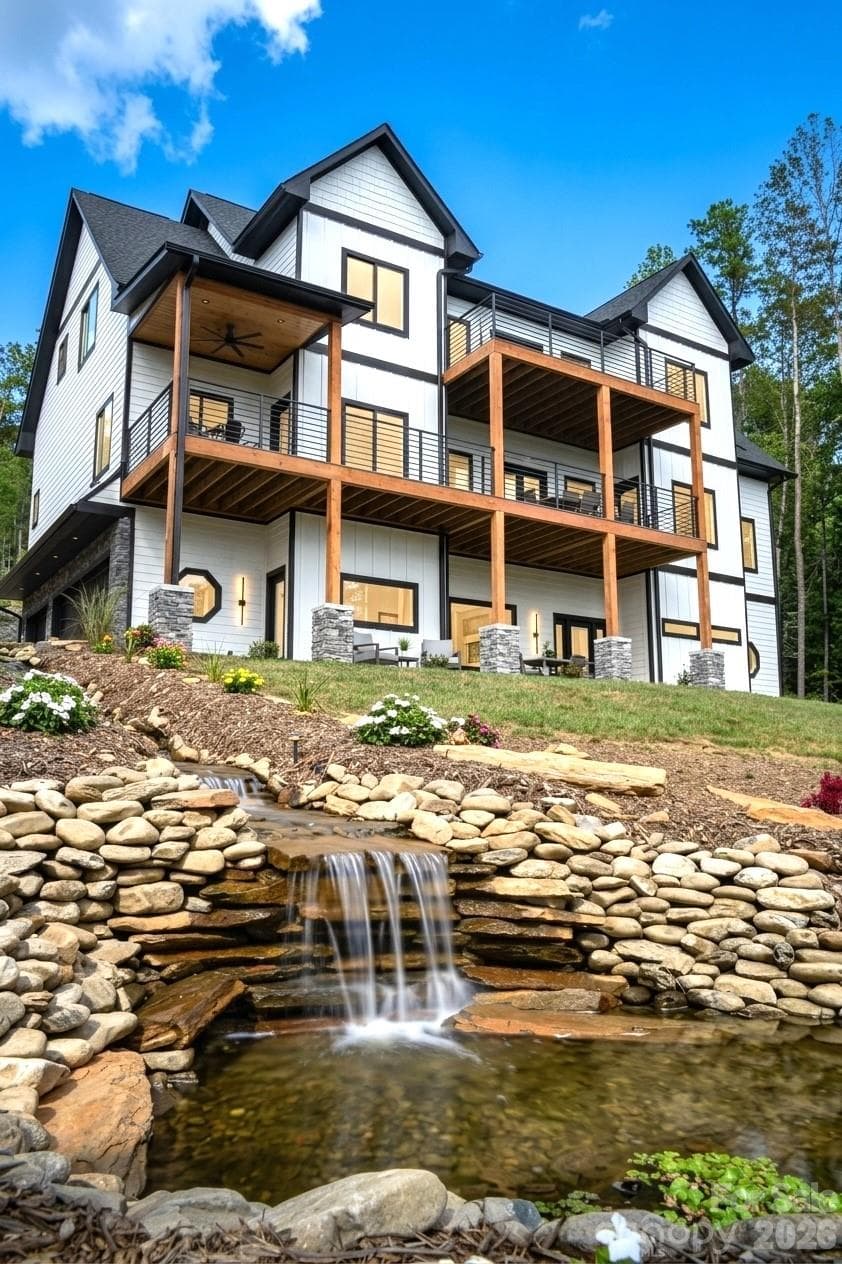 New waterfall recently added - 74 Jeranna Road, Mills River