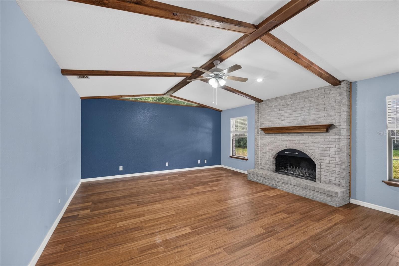 Living Room with Fireplace - 5200 SW 31ST ST, OCALA
