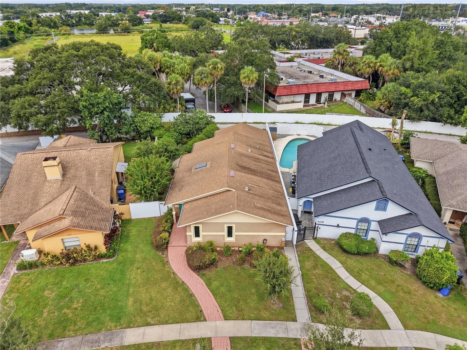 Front Aerial View - 3423 PICO DR, TAMPA