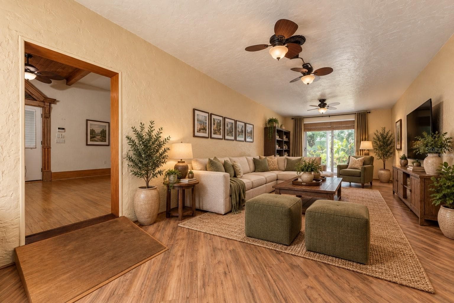 VIRTUALLY STAGED - HOUSE 2 LIVING ROOM - 815 LAKE JESSIE DR, WINTER HAVEN