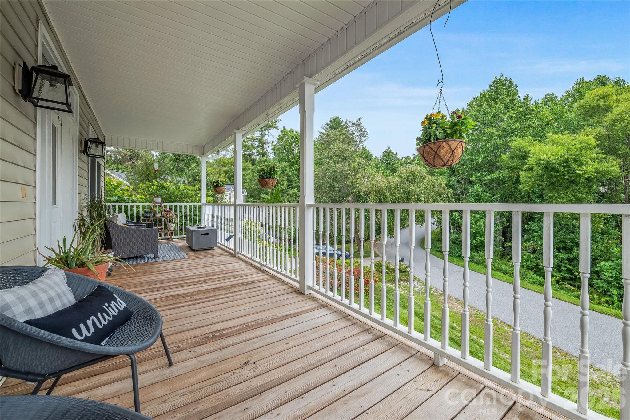 Covered Porch peaceful evenings or mornings. New Decking. - 79 Mill Pond Way, Hendersonville