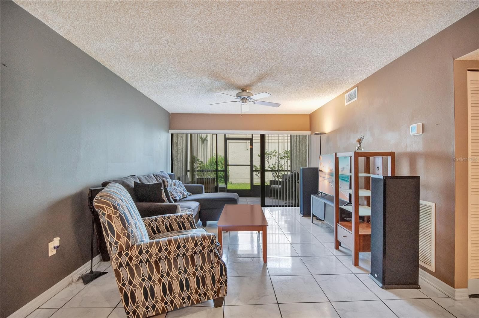 Living Room Staged - 3278 S SEMORAN BLVD #12, ORLANDO