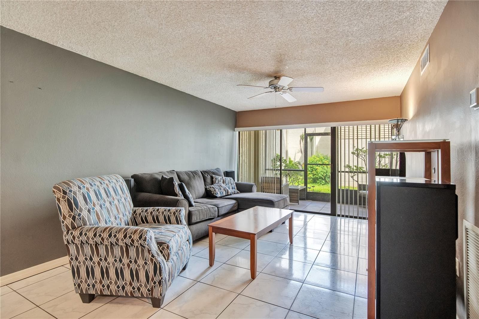 Living Room Staged - 3278 S SEMORAN BLVD #12, ORLANDO