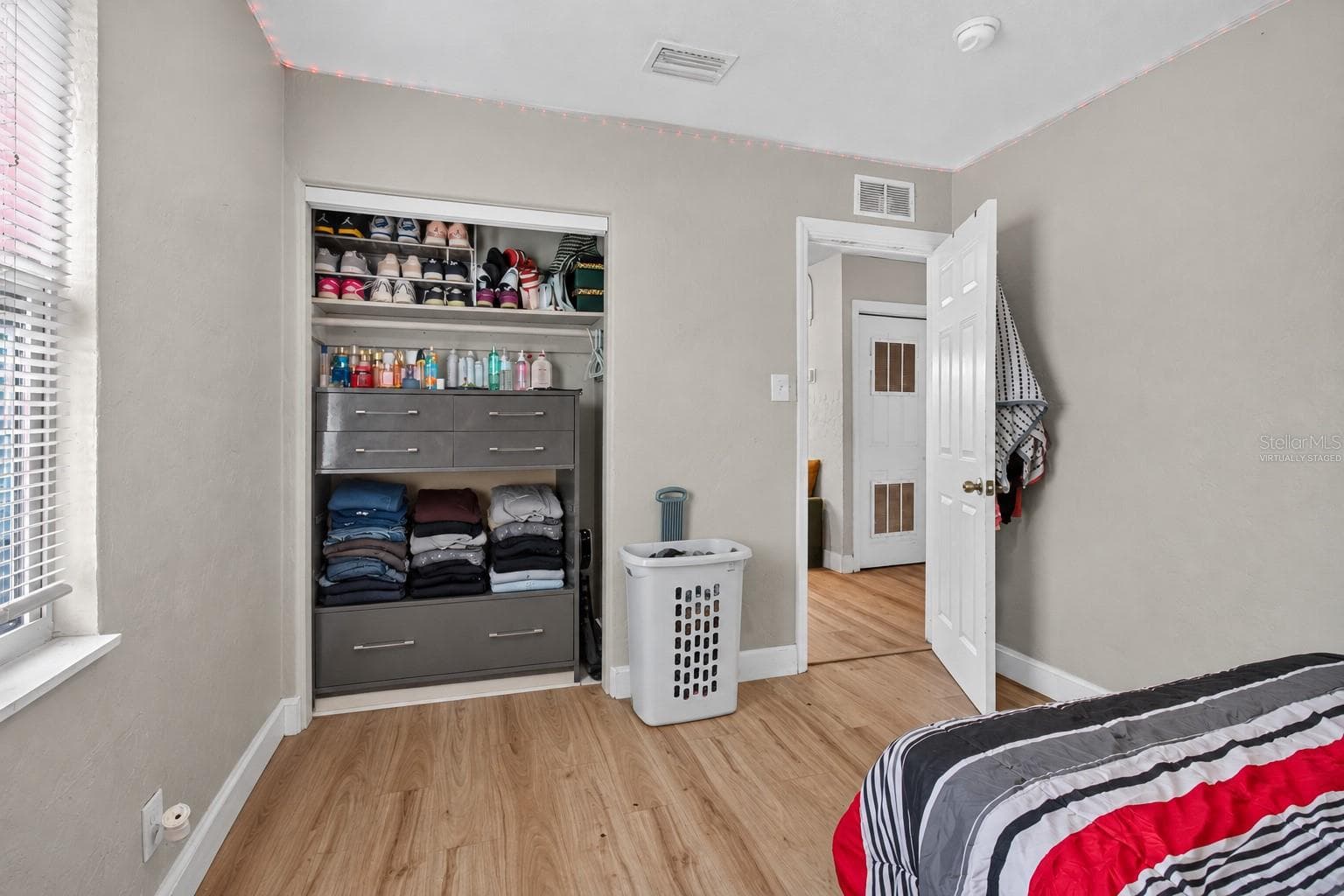 Virtually Staged. Personal Items digitally removed. Bedroom 1 - 2452 17TH AVE S, ST PETERSBURG