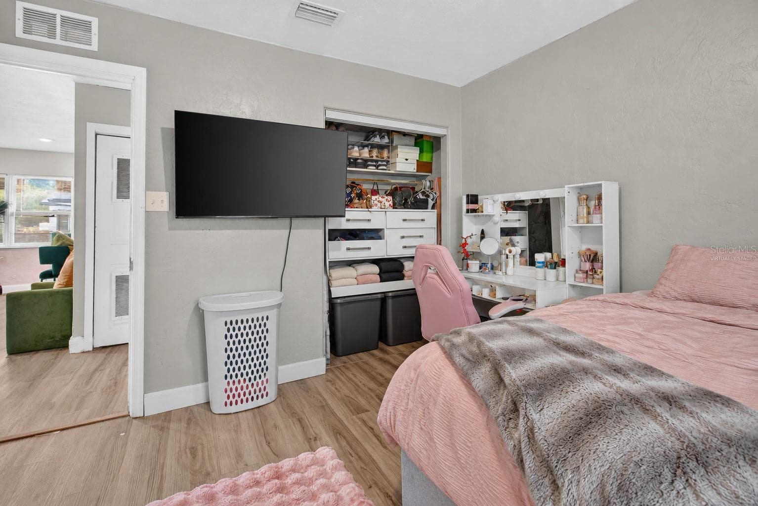 Virtually Staged. Personal Items digitally removed. Bedroom 2 - 2452 17TH AVE S, ST PETERSBURG