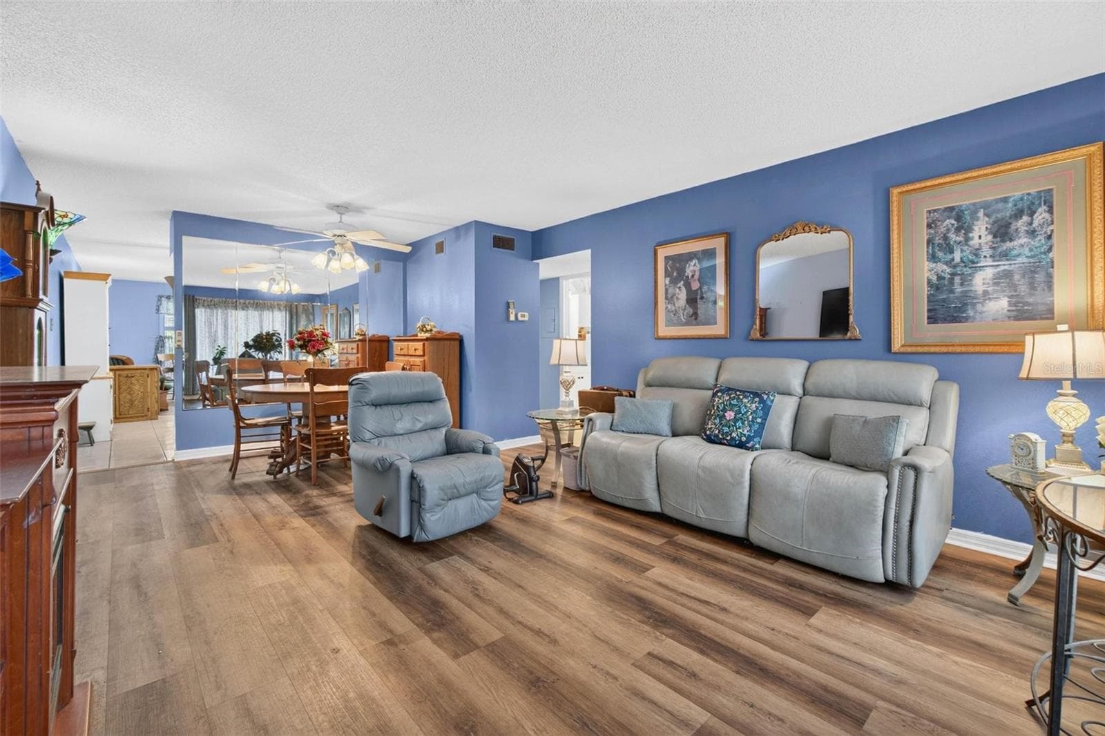 Care-free Vinyl Plank Flooring in Living Area and Bedrooms - 2287 PHILIPPINE DR #9, CLEARWATER