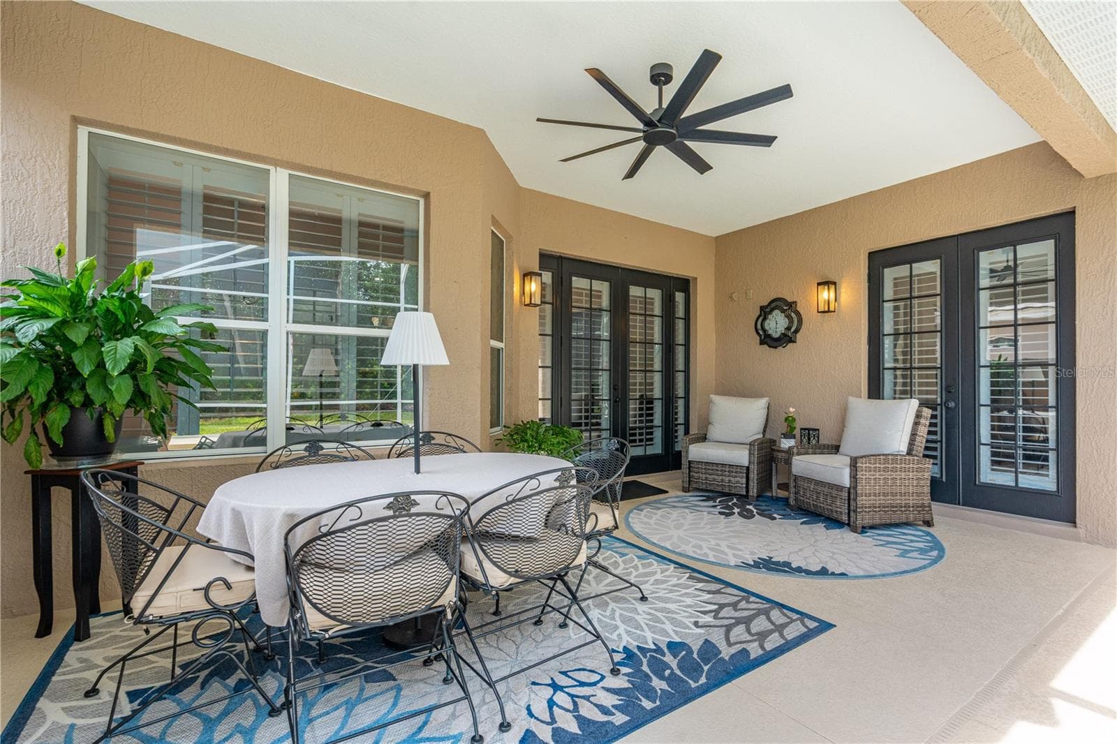 Another view showing the French doors coming from the Primary Bedroom - 520 SOTHEBY WAY, DEBARY
