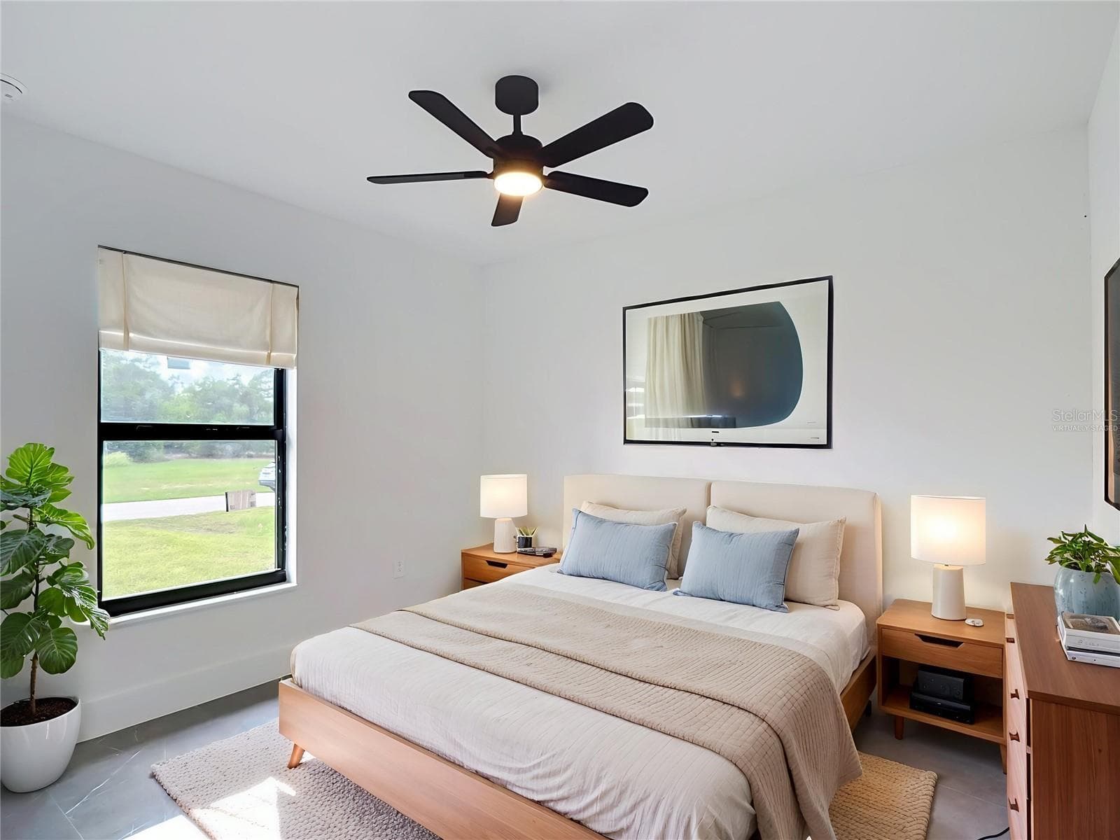 virtually staged bedroom - 3613 NW 47TH LN, CAPE CORAL
