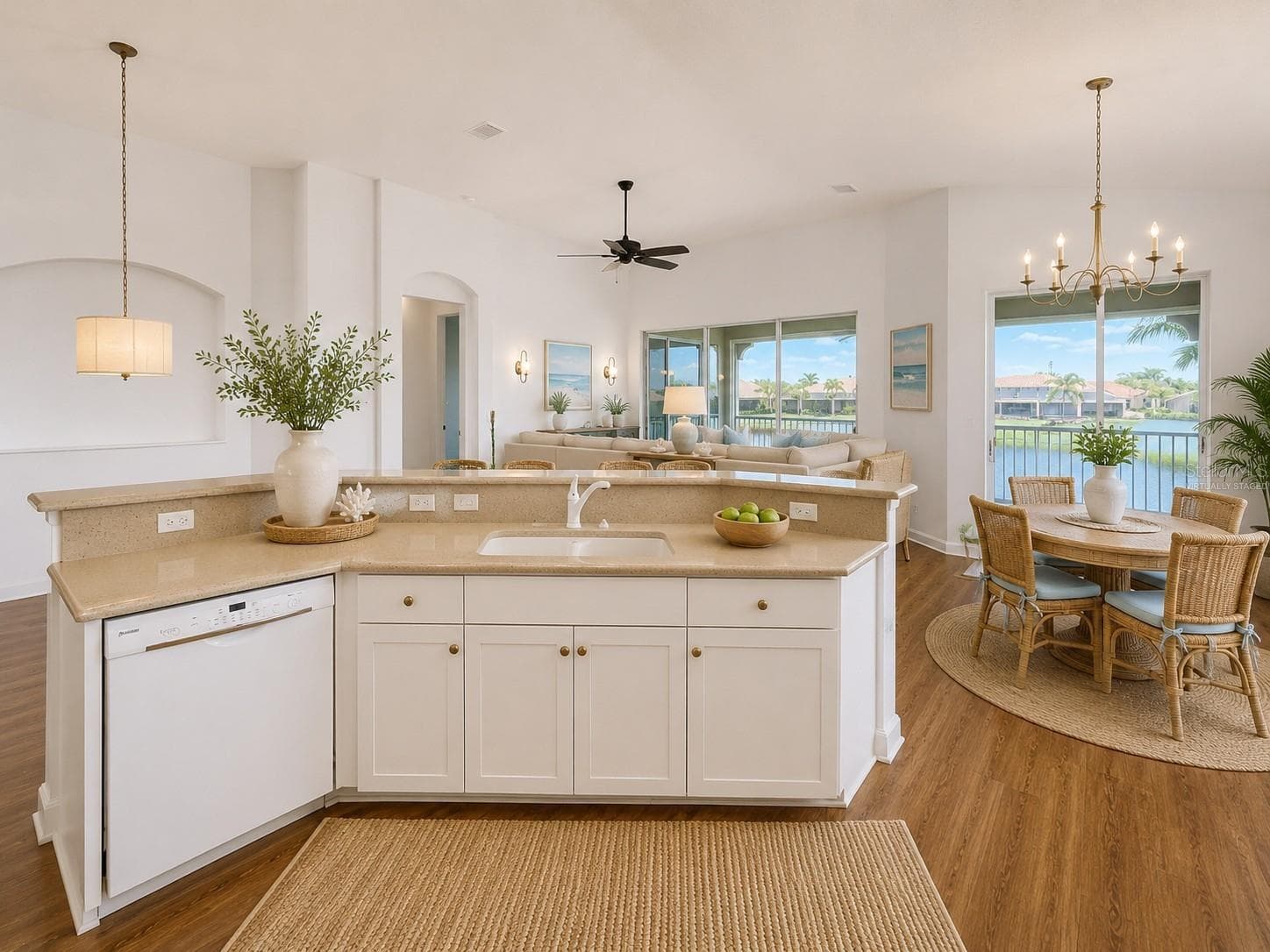 Kitchen - virtually staged - 1338 EMERALD DUNES DR #35, SUN CITY CENTER