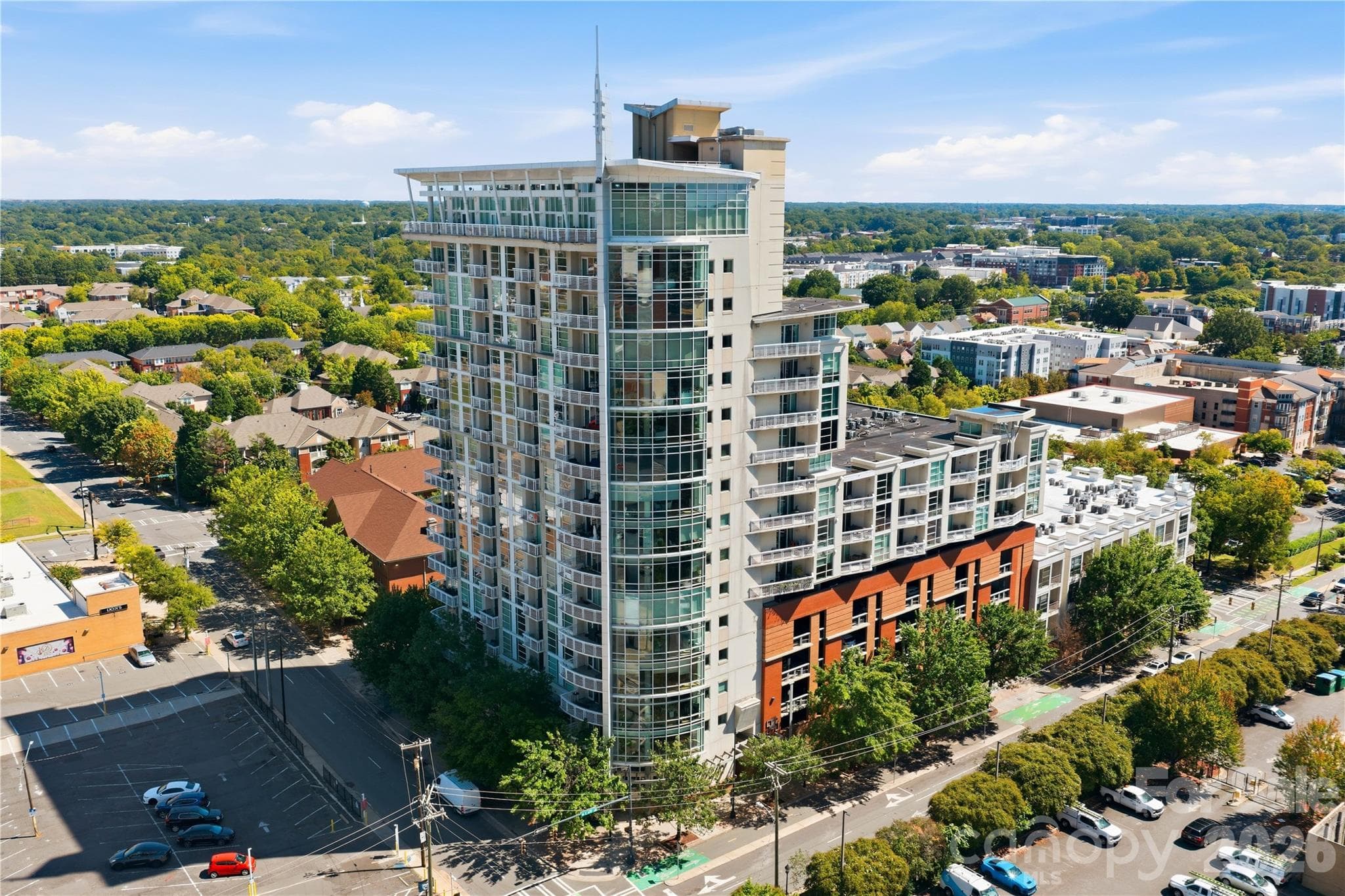 One of Uptown's few high-rise buildings. - 505 E 6th Street, Charlotte